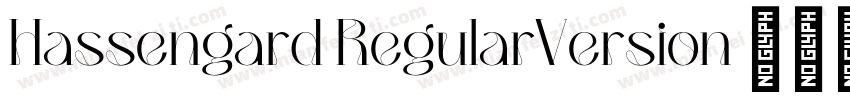 Hassengard RegularVersion 001000字体转换